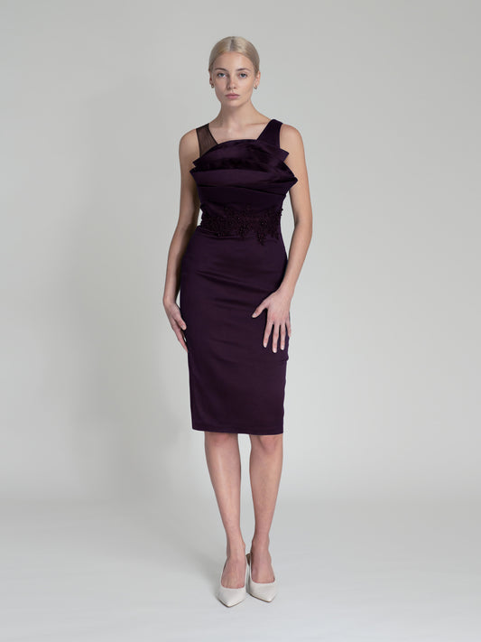 VICTORIA PLUM DRESS